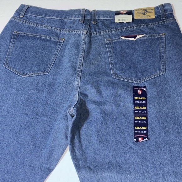 Cross & Winsor Other - Cross & Winsor Jeans Men's 42x30 Relaxed Fit‎ Medium Wash Blue Denim NWT